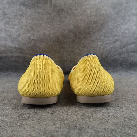Rothy's Shoes Womens 8 Ballet Flat The Point Slip On Yellow Classic Comfort Knit - Picture 5 of 16